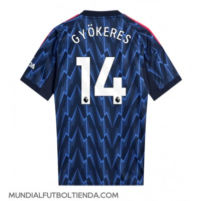 Camiseta Arsenal Viktor Gyokeres #14 Segunda Equipación Replica 2025-26 mangas cortas Camiseta Arsenal Viktor Gyokeres #14 Segunda Equipación Replica 2025-26 mangas cortas